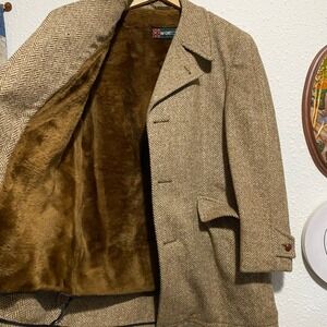 McGregor Beige Herringbone Trench Coat